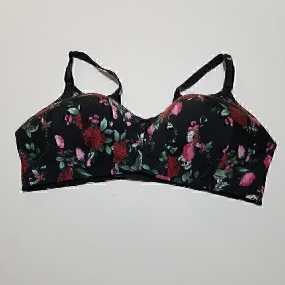 NWT Torrid Curvy Skull & Rose Bra Size Size 40D
